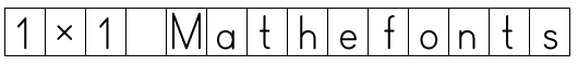 Mathe Fonts OpenType Schriftarten