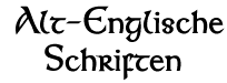 Altenglische Schriften