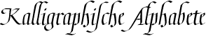 Kalligraphische Schriften